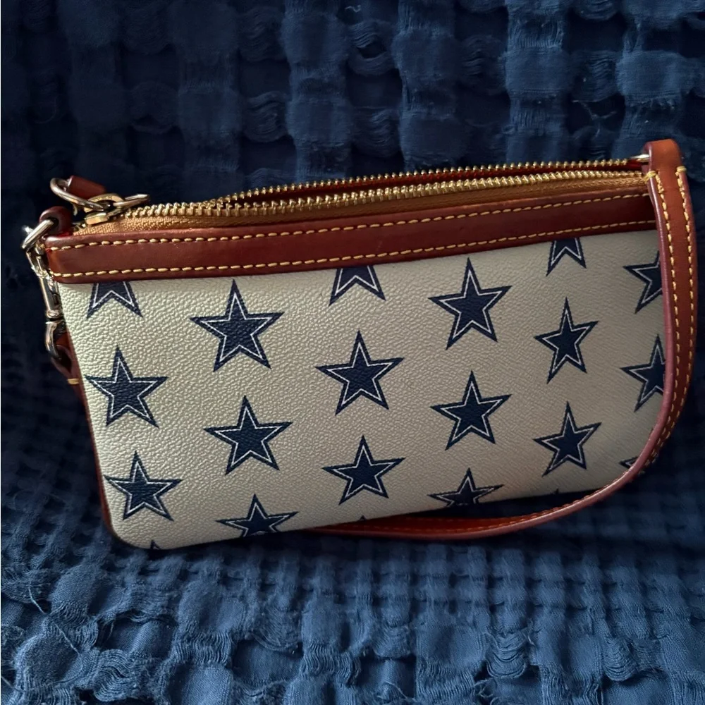 Dooney & Bourke Blue Star Canvas Bag - Picture 3 of 4